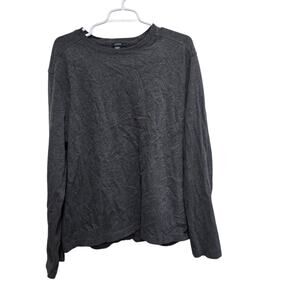 J.Crew Men’s Gray Cotton Long Sleeve Crewneck Tee Size Large